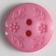 Knopf Blumenzierde pink 15 mm - Dill