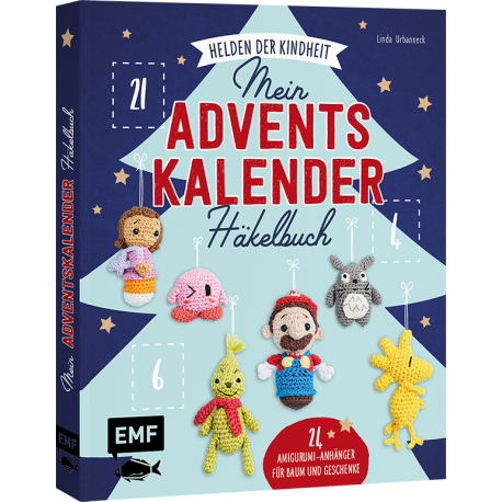 Mein Adventskalender-Häkelbuch: Helden der Kindheit - Merry X-Mas - EMF