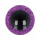 Glitter Tieraugen zweifarbig 15mm 2Stk. - Opry lila