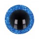 Glitter Tieraugen zweifarbig 15mm 2Stk. - Opry blau